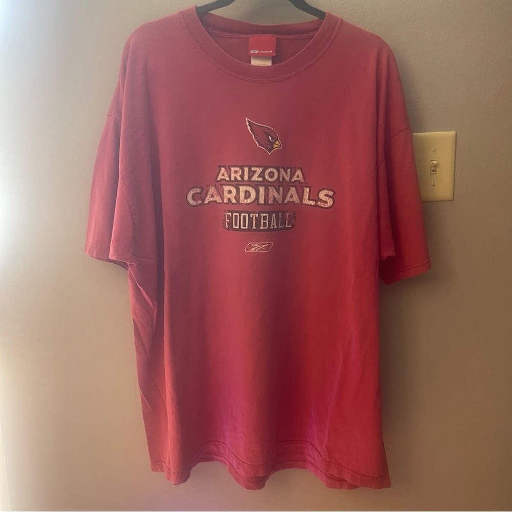 Arizona cardinals NFL Reebok Red Crew Neck T-Shirt